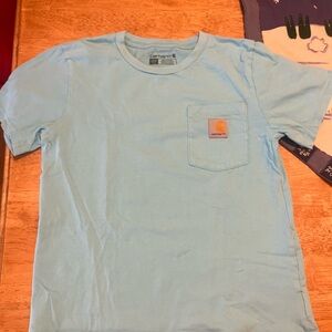 Carhartt Sky Blue Youth Short Sleeve Tee with Pocket